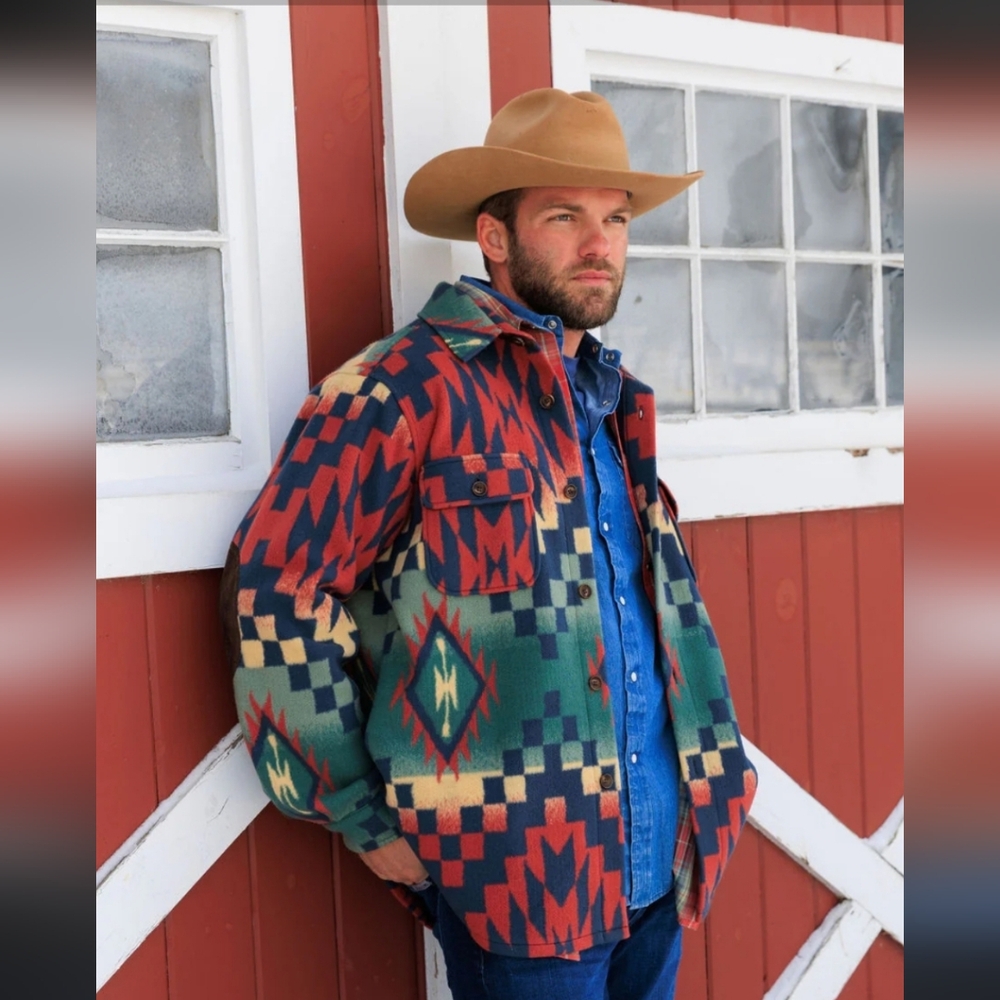 TP Saddle Blanket and Trading Company Jacket for Men/ Women Southwest Fleece